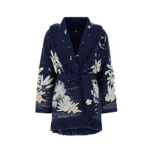 Alanui Women Embellished Wool Blend Postcard From Paradise Cardigan